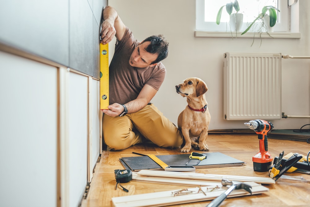 Man doing DIY