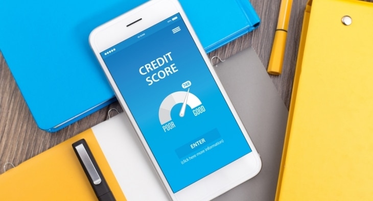 Credit score on phone