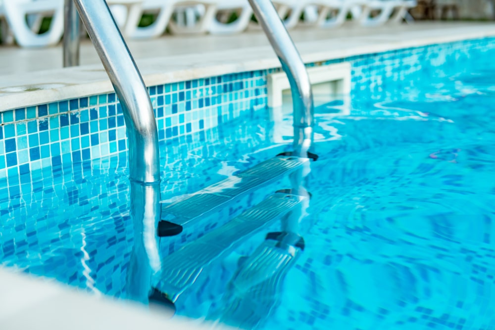 Swimming pool ladder