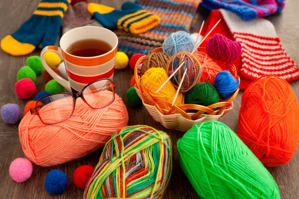 Acts of kindness include things like knitting for charity